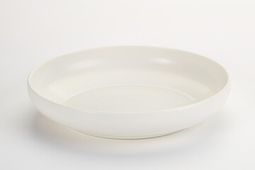 White ceramic empty bowl dishware