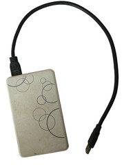 Portable external hard drive with usb cable for data storage solution