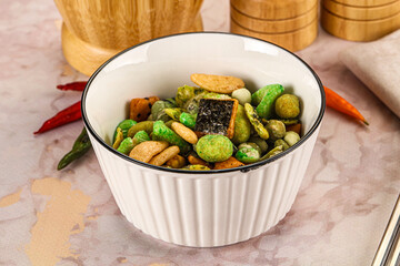 Japanese snack - Wasabi endo arare cracker