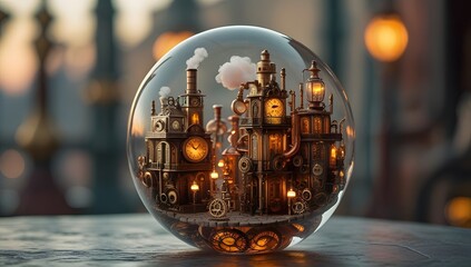 A City Enclosed in a Sphere