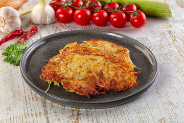 Golden fried potato pancake - Draniki