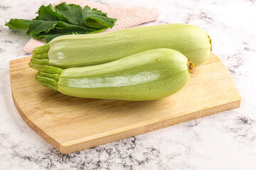 Raw frsh ripe zucchini vegetable
