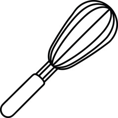 Swirl & Whip Vector Tool | Kitchen Mixing Icon for Baking and Culinary Themes