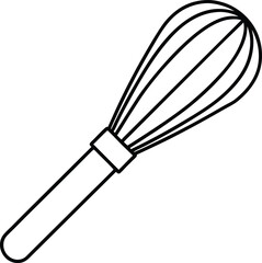 Swirl & Whip Vector Tool | Kitchen Mixing Icon for Baking and Culinary Themes