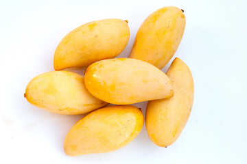 Ripe sweet yellow mango fruits