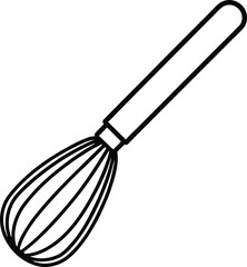 Swirl & Whip Vector Tool | Kitchen Mixing Icon for Baking and Culinary Themes