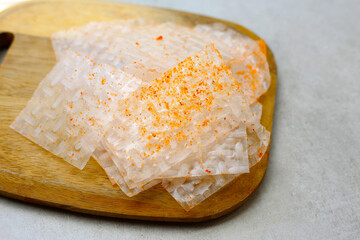 Banh Trang, Vietnamese street food traditonal, Spicy rice paper snack