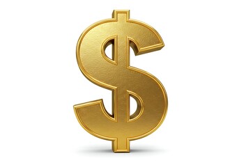 Obraz premium Golden dollar symbol