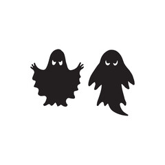 set of halloween ghosts