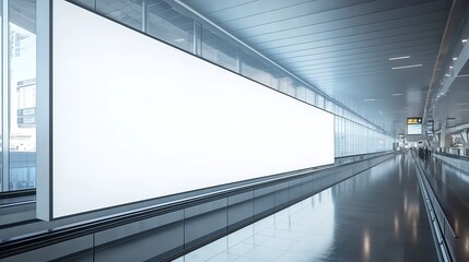 Airport advertising billboard mockup template for design promotion and marketing campaigns use case