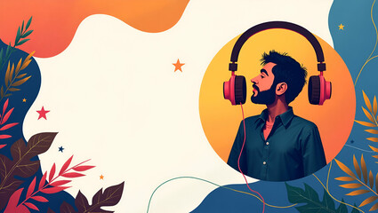 Enhance Your Podcast Promotion: Dynamic Digital Illustrations & Creative Layouts for Engaging Visual Content on Photo Stock Platforms