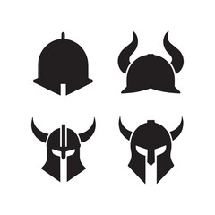 vector illustration of a viking helmet