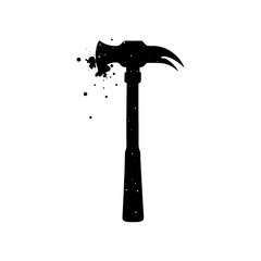 Hammer Silhouette vector illustration