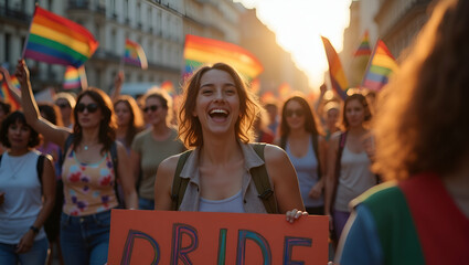 Impactful imagery documents proactive community advocacy during pride month as determined individuals engage in empowering social initiatives and equality campaigns with refined visual storytelling in