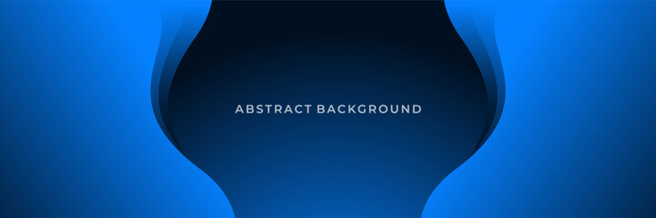 Blue Abstract Wave Background with Company Logo Placeholder