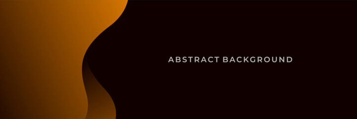 Dark Brown Abstract Wave Background with Company Logo Placeholder