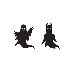 vector illustration of a halloween witch