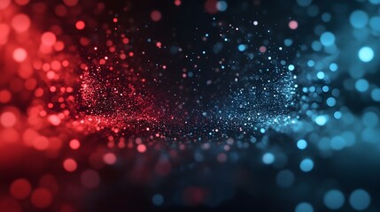 Glowing Futuristic Gradient with Smooth Diffusion of Deep Indigo and Vibrant Red Colors