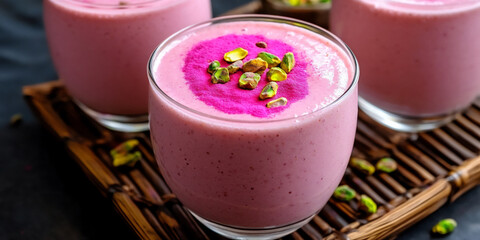 rose cardamom lassi holi swirl