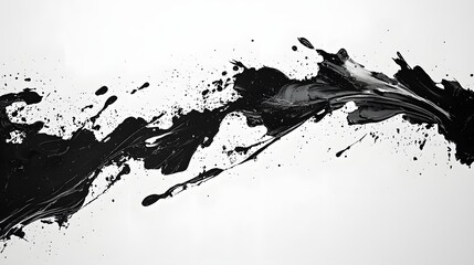 Obraz premium 49. Splash-based artistic texture with ink run-offs and freeform paint application