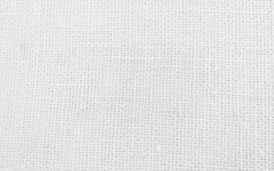 Hessian sackcloth woven fabric texture background in beige white color photo. Vector illustration.