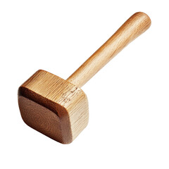 A Wooden Mallet Isolated On A... on a transparent background