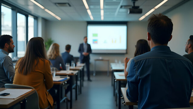 High Definition Stock Imagery of Training Sessions in Formal Settings with Advanced Equipment Capturing Dynamic Instructional Moments for Professional Documentation