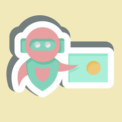 Sticker Education. related to Artificial Intelligence symbol