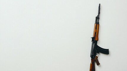 Assault rifle, white background, gun violence, safety