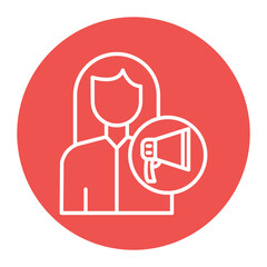 Influencer Female Icon