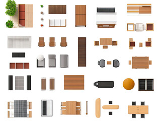 Top View Collection of Outdoor Furniture and Patio Designs for Landscaping and Home Improvement Projects