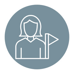 Tour Guide Female Icon