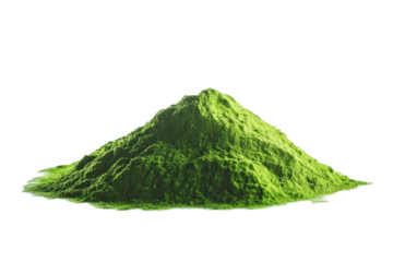 Matcha Powder Mound With Vibr... on a transparent background