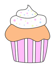 Cute Cupcake Sticker