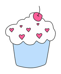 Cute Cupcake Sticker