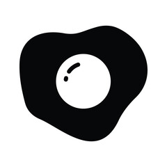 Download our premium glyph icon of fried egg