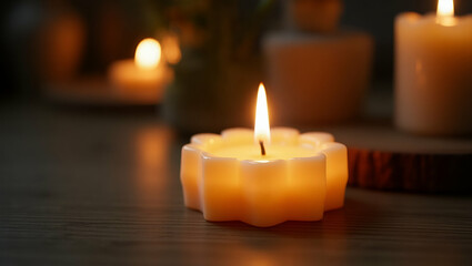 Showcasing exquisite candle making hobby techniques with refined craftsmanship and innovative design processes to create ambient lighting and artisanal decor for sophisticated spaces in  Photo Stock  