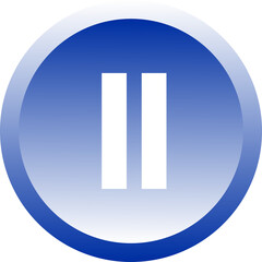 blue pause button