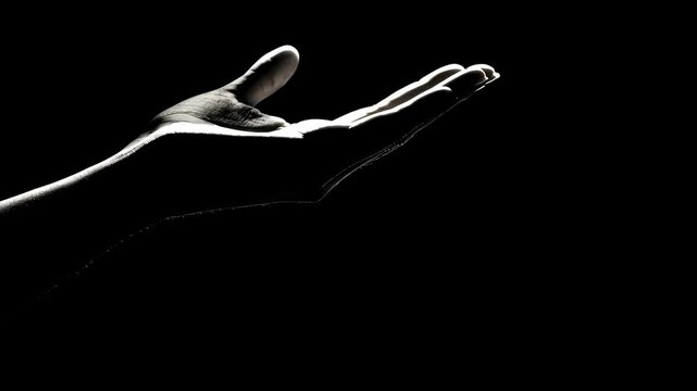 Graceful hands: silhouette sequence design for print, card, poster