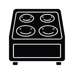 Stove Top Icon Vector Illustration