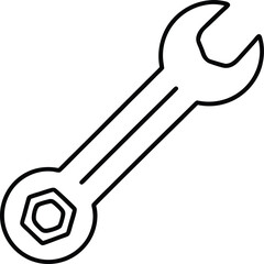 Wrench Icon Vector | Hand Tool, Fixing Gear & Mechanic Essentials