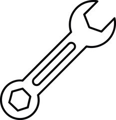 Wrench Icon Vector | Hand Tool, Fixing Gear & Mechanic Essentials
