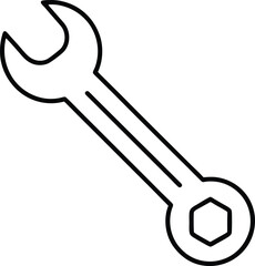 Wrench Icon Vector | Hand Tool, Fixing Gear & Mechanic Essentials