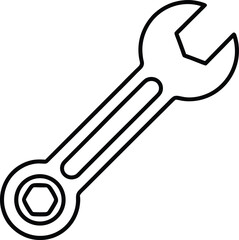 Wrench Icon Vector | Hand Tool, Fixing Gear & Mechanic Essentials