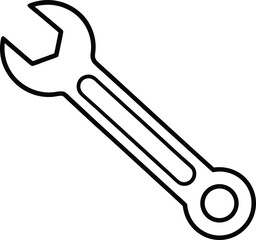 Wrench Icon Vector | Hand Tool, Fixing Gear & Mechanic Essentials