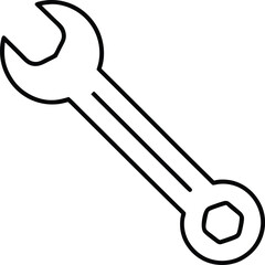 Wrench Icon Vector | Hand Tool, Fixing Gear & Mechanic Essentials