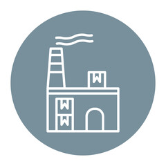 Focused Factory Production Icon