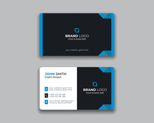 Modern business card design template, Creative and Clean Modern Business Card Template.