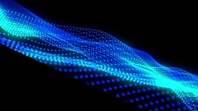 Innovative Trapcode Form Animations background. technological abstraction color wave. Using trapcode form, create an animated background that loops.