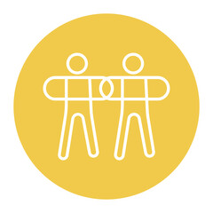 Linked Arms Icon